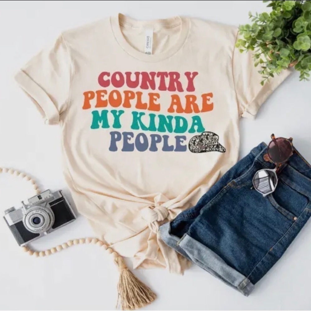 Country People My Kind of People Large TShirt (0081)